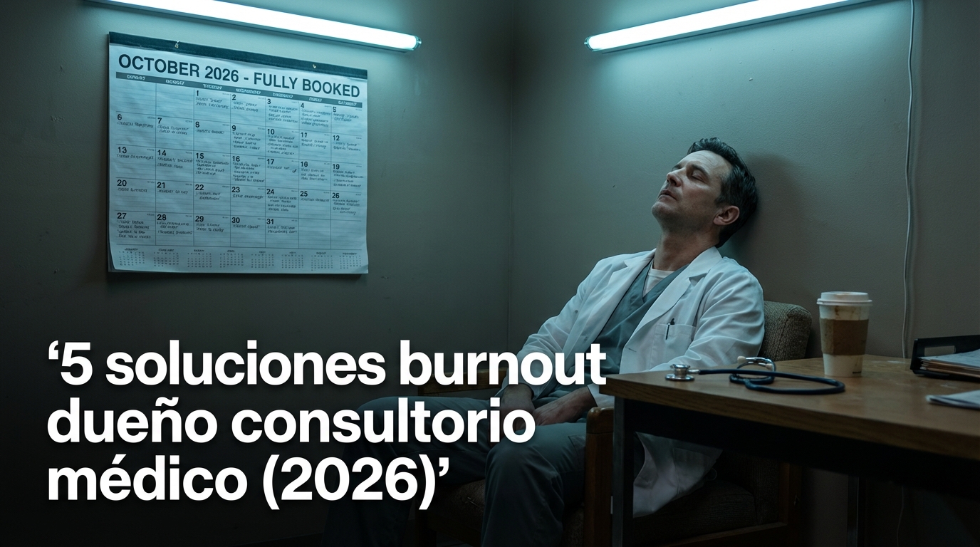 5 soluciones burnout dueño consultorio médico (2026)
