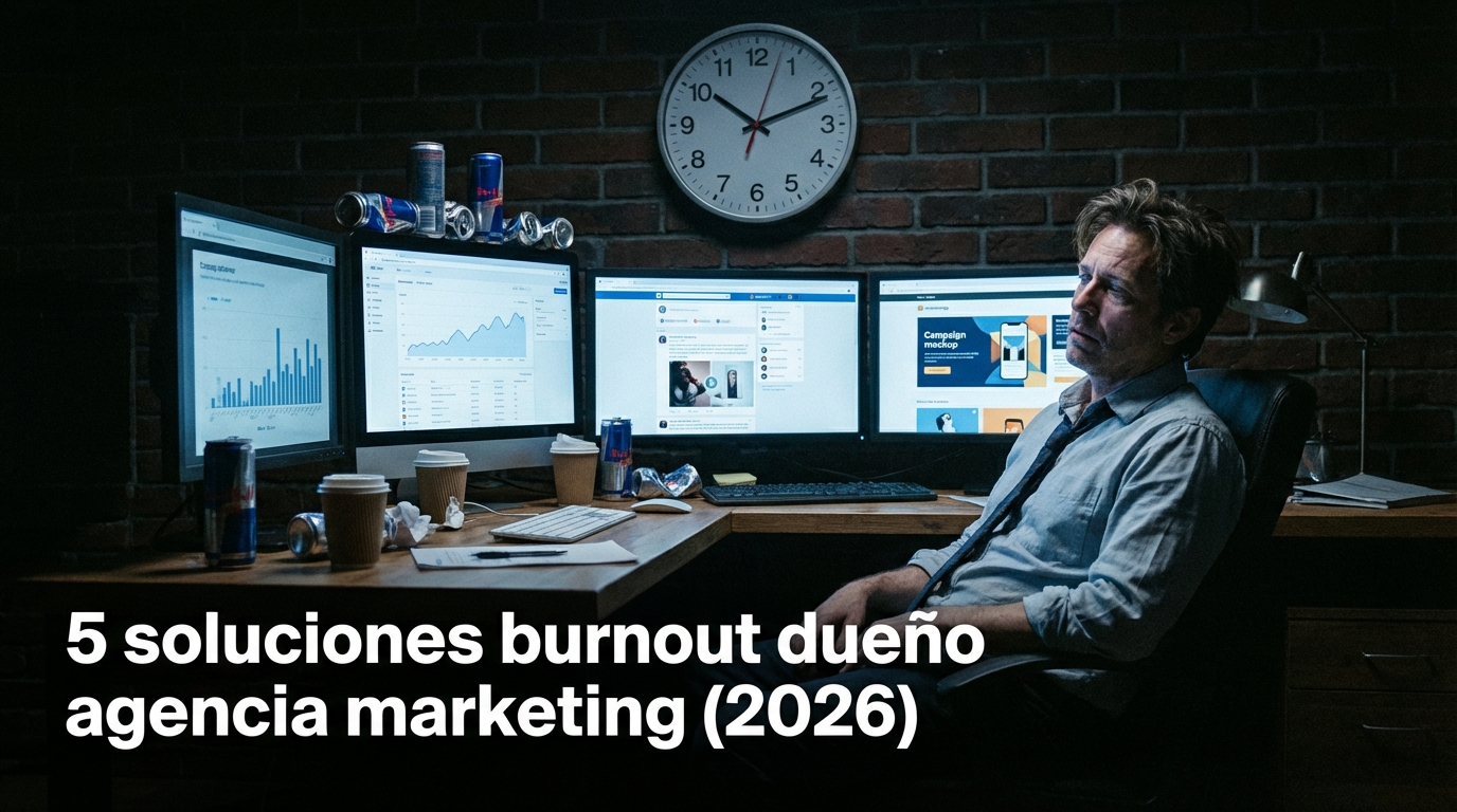 5 soluciones burnout dueño agencia marketing (2026)
