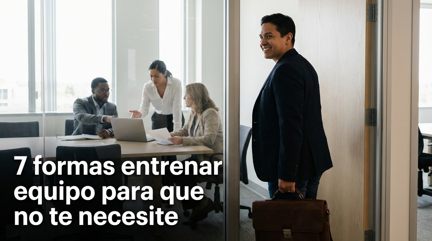 7 formas entrenar equipo para que no te necesite