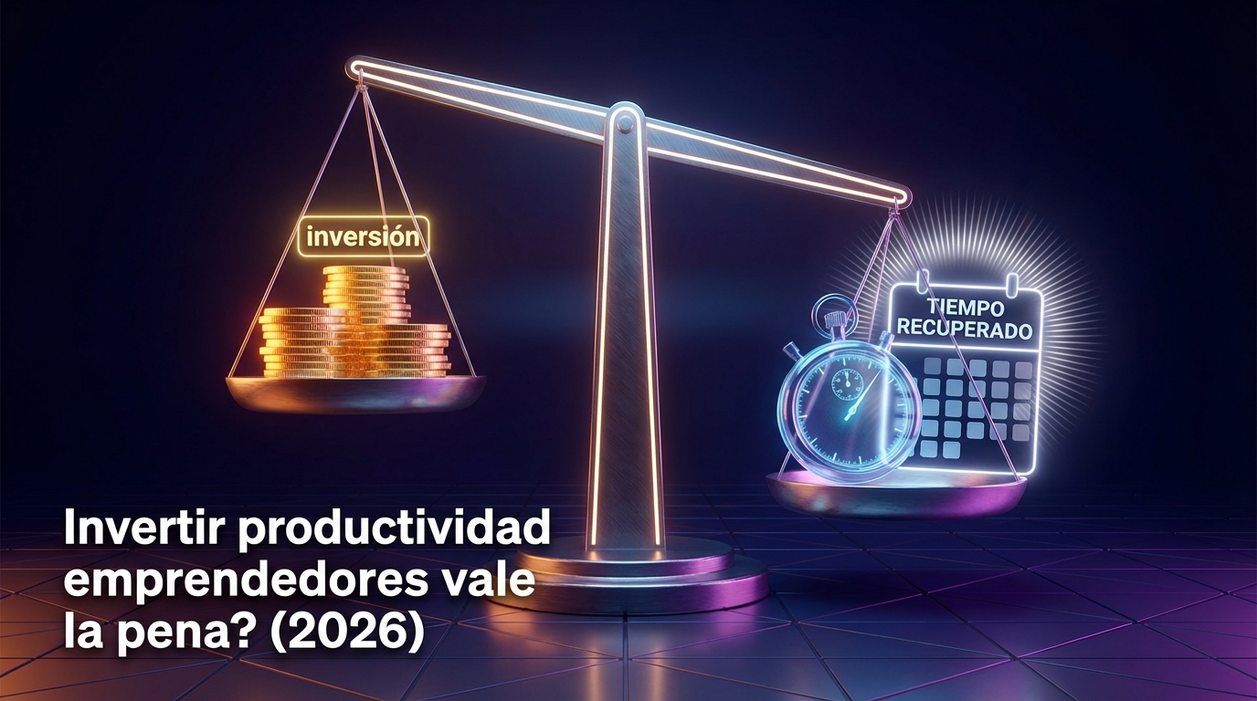 Invertir productividad emprendedores vale la pena? (2026)