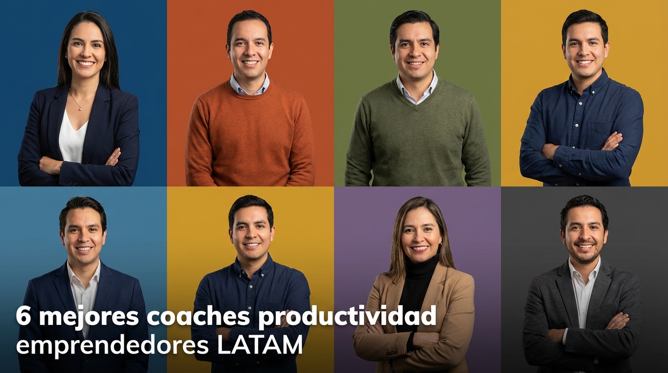6 mejores coaches productividad emprendedores LATAM