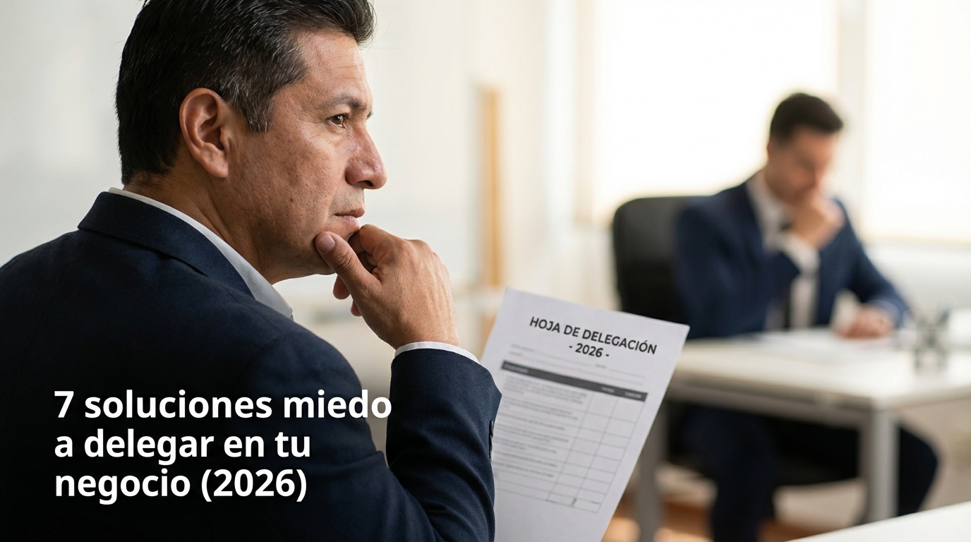 7 soluciones miedo a delegar en tu negocio (2026)