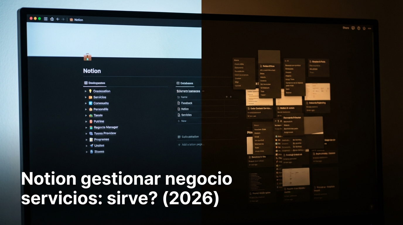 Notion gestionar negocio servicios: sirve? (2026)