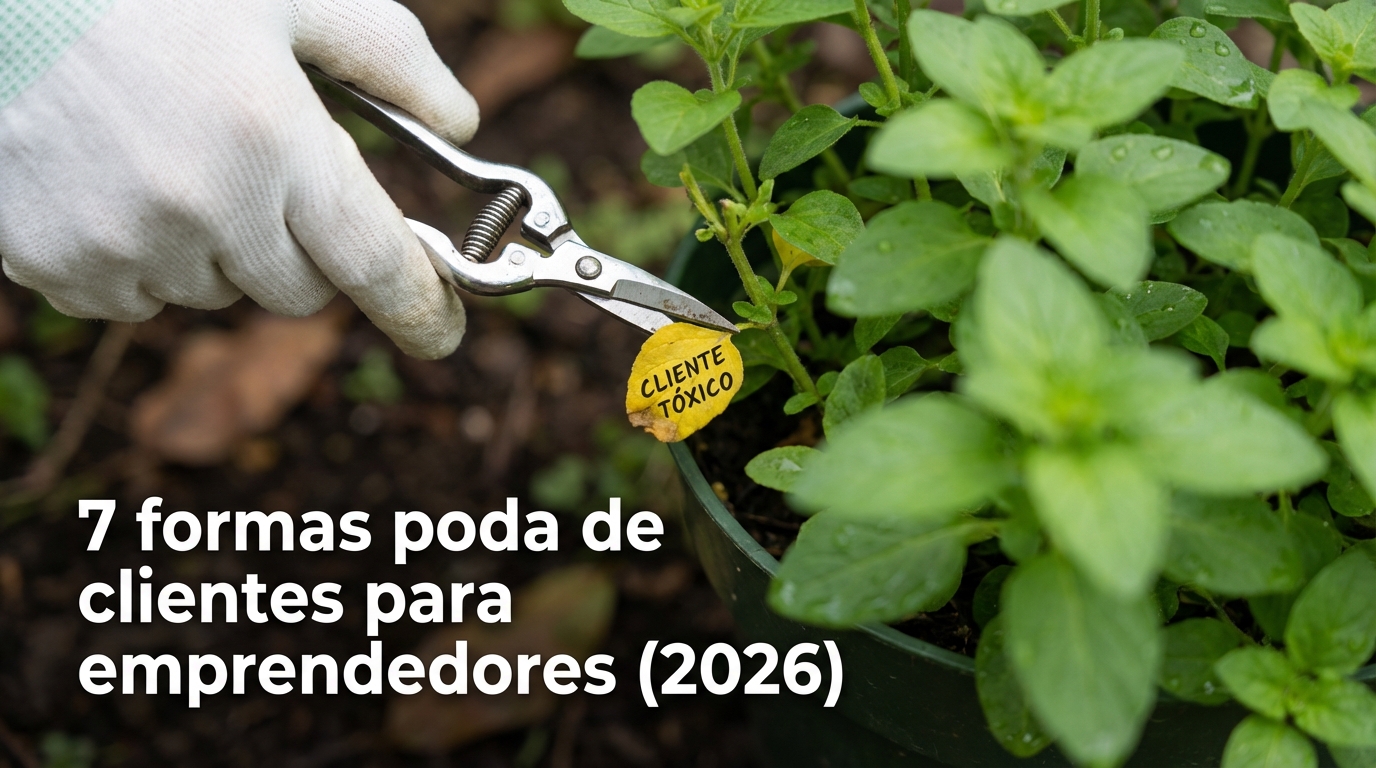 7 formas poda de clientes para emprendedores (2026)