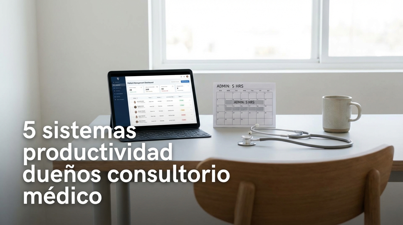 5 sistemas productividad dueños consultorio médico