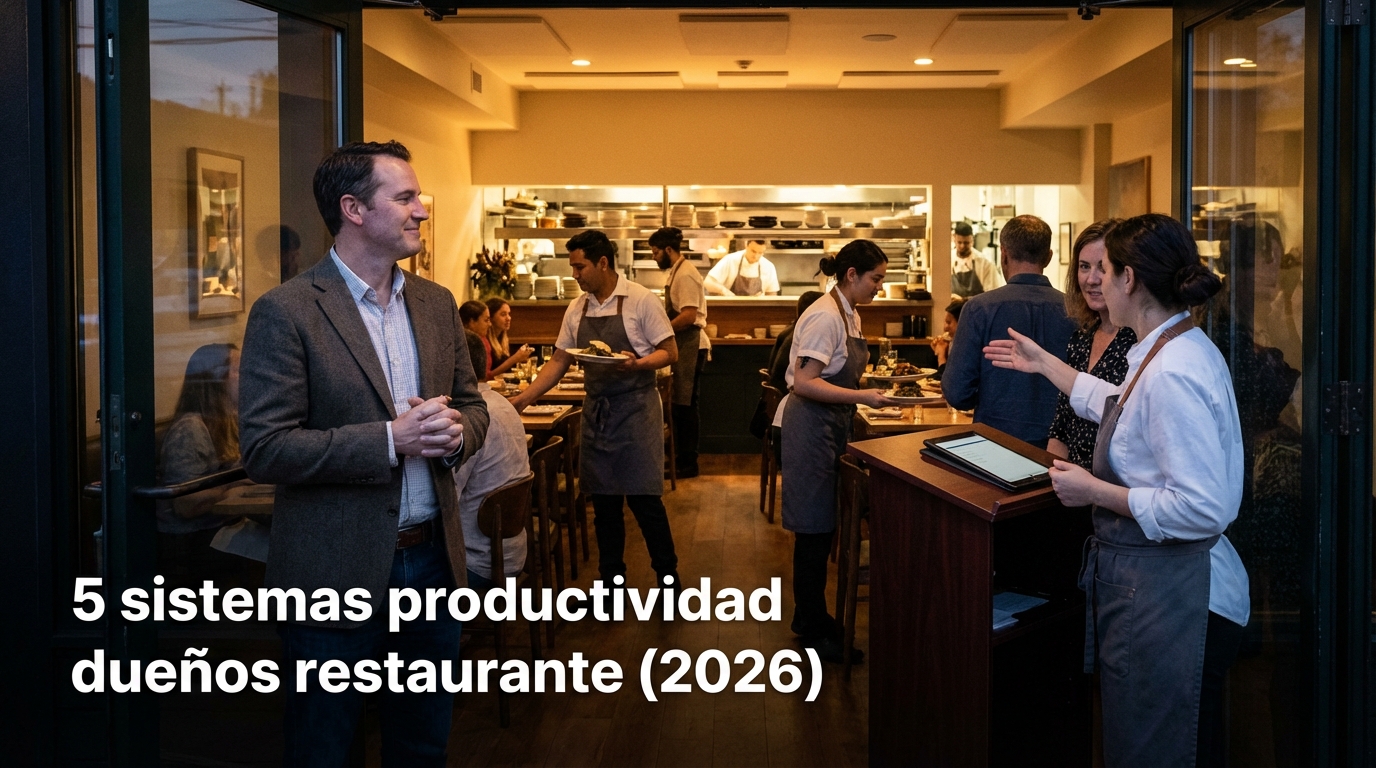 5 sistemas productividad dueños restaurante (2026)