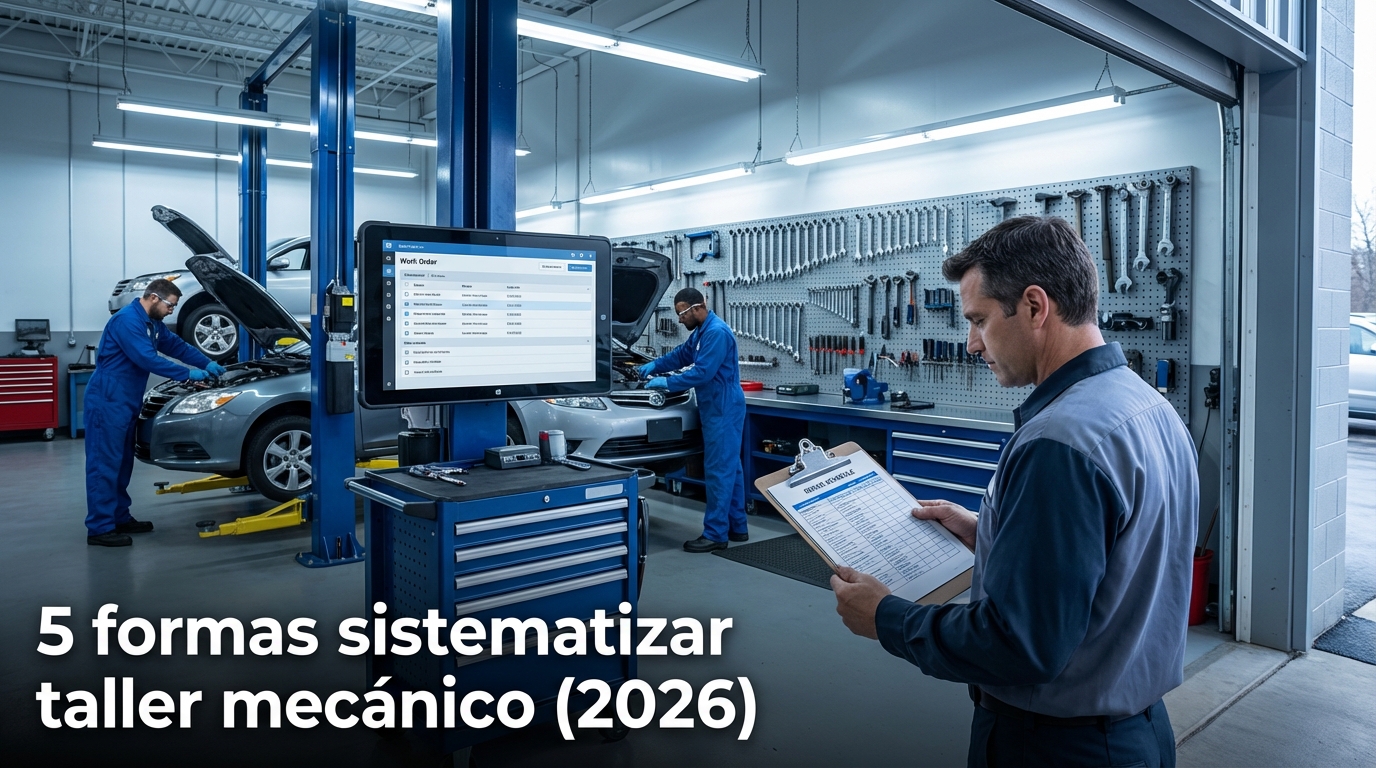 5 formas sistematizar taller mecánico (2026)