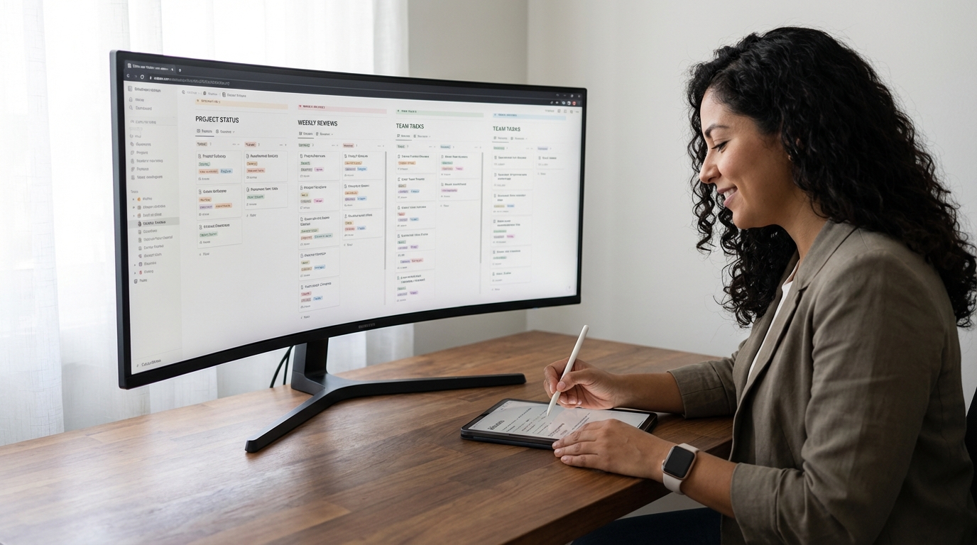 Cómo usar Notion con sistema productividad real (2026)