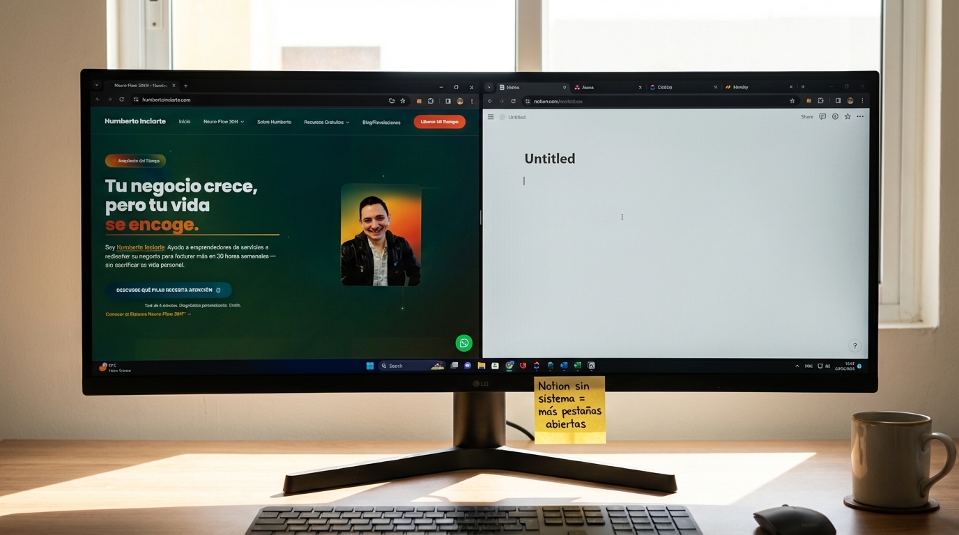 Notion para gestionar negocio de servicios sirve