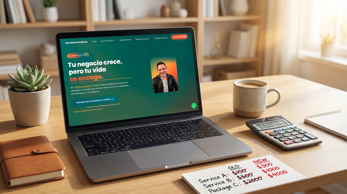 cómo subir precios y trabajar menos horas